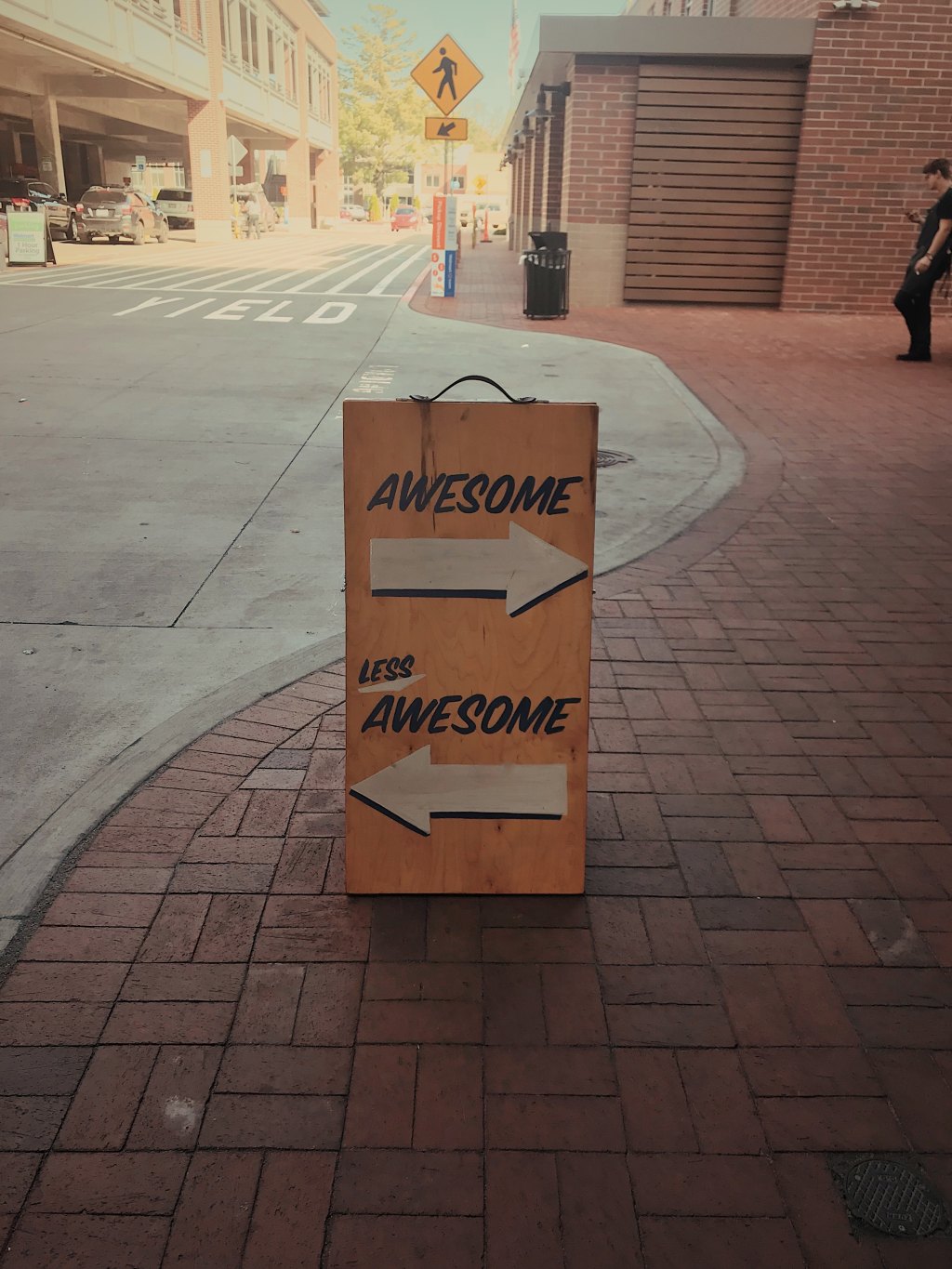 awesome less awesome sign